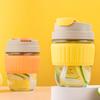 350 мл Дорожная кружка Защита от ожогов Герметичное силиконовое кольцо Термостойкая Нескользящая Крышка Защита от протечек Пить воду Портативная Стеклянная