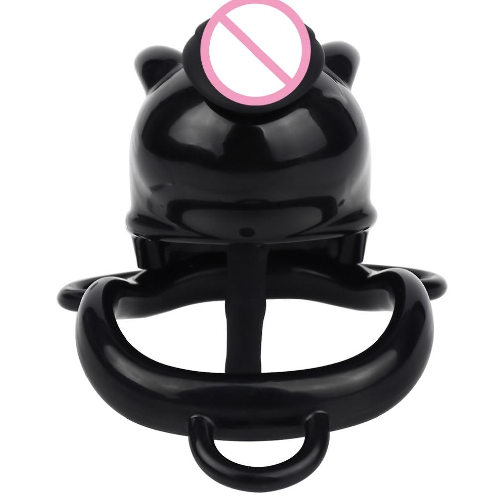 Wholesale Adjustable Cute Devil Shaped Resin Cage with Different Combination Chastity Cage for Male Bondage