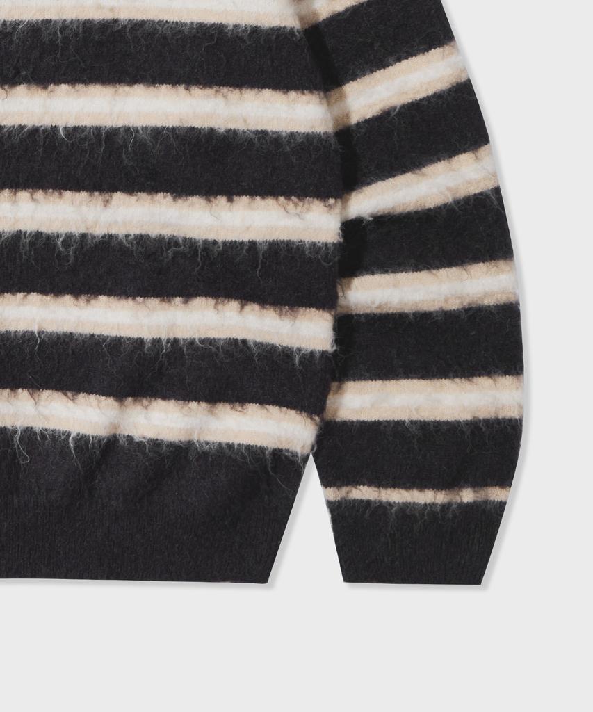GLW Striped Brushed Knit Brown