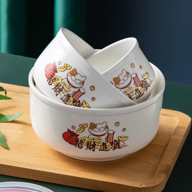 ZIPOYA Ceramic Food Storage Bowl Set