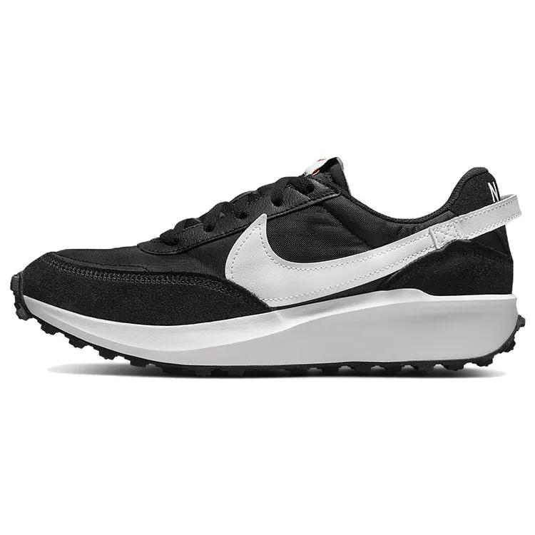 Nike Womens Waffle Debut 'Black White' (women's sizes) Black / Orange / Clear / White Casual Shoes DH9523 002