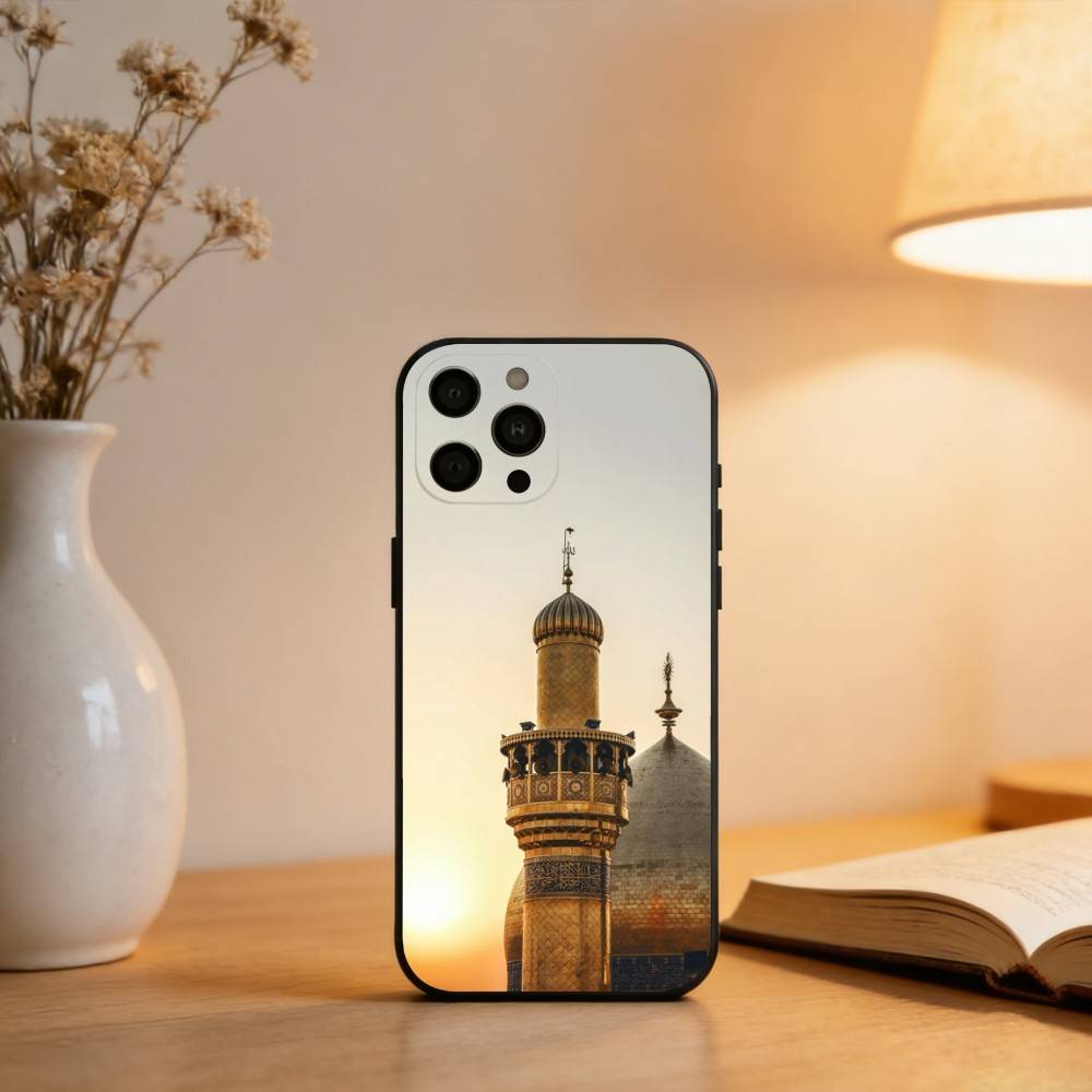 Чехол для телефона Имам Х-Хусейн С-Шиа А-Али Для iPhone 17,16,15,14,13,12,11 Plus,Pro Max,XS,Мягкий Силиконовый Черный Чехол