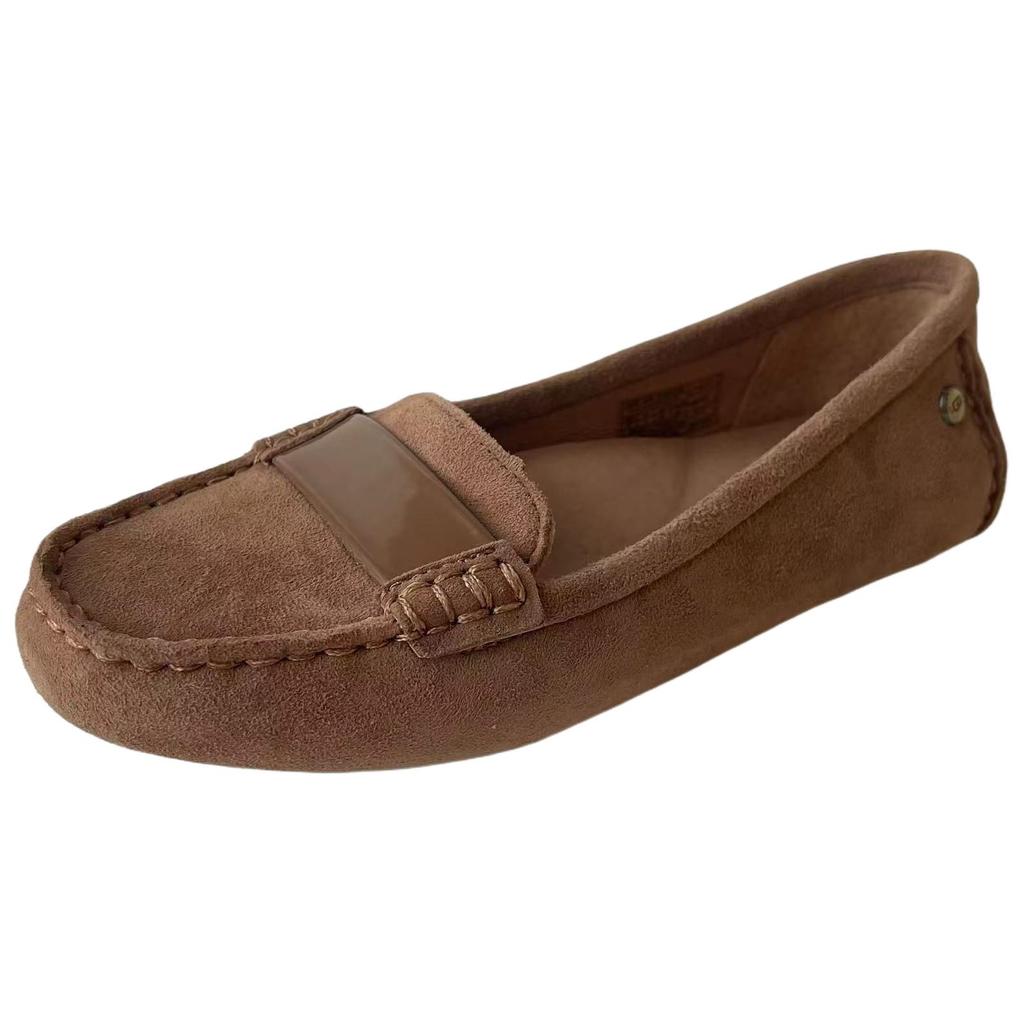 UGG Женские лоферы из овчины Adrien Коричневые 1020125-CHE