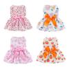 Princess Pet Dress with Bowknot Cute Puppy Cat Skirt Soft Comfortable Chihuahua Clothes for Wedding Party Daily Wear Holidays Special Occasions