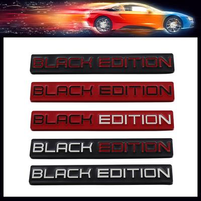 Стайлинг автомобиля Black Edition для крыла автомобиля, боковой наклейки на багажник, эмблемы, значка