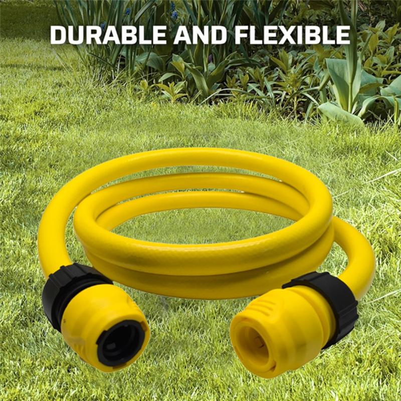 For Karcher Garden Hose Water Stop Joint 5/8 In X 6.5 FT Flexible Kink Resistant Universal Faucet Set