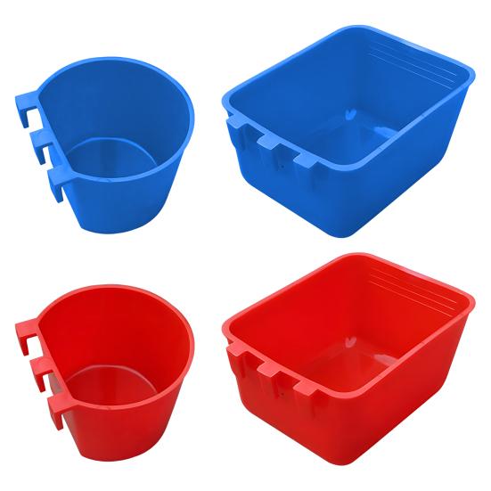 10 шт., чашки для куриных клеток, подвесные кормушки, миски для корма для птиц, клетка для кроликов, кормушка для домашних животных, попугаев, домашней птицы, голубей, проволочная клетка