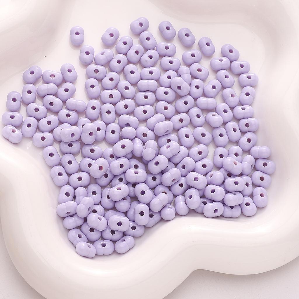 Бусины для браслетов ручной работы 8x5 мм Однотонные бусины Светлые арахисовые бусины Акриловые бусины из проса Бусины-россыпи Бусины Аксессуары для самостоятельного изготовления Струны Браслеты