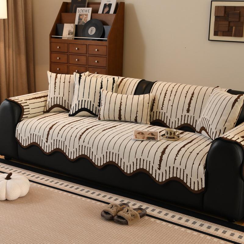 Premium Special-Shaped Sofa Cushion New Four-Season Universal Non-Slip Leather Sofa Straight Row Seat Cushion Cover Cloth Towel Cover