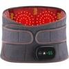 Беспроводная поясничная грелка, перезаряжаемый массажер для поясницы, портативный пояс для поясничной поддержки с красным светом