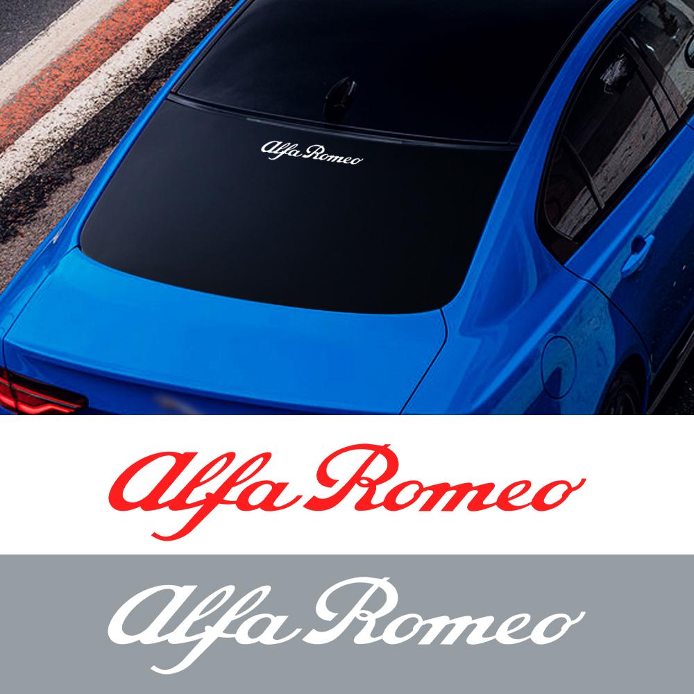 trbdm9 For Alfa Romeo Sportiva 147 Mito GT Brera 2PCS Red/Sliver Plastic Car Body Dekoration Stickers Badges Styling Auto Accessories