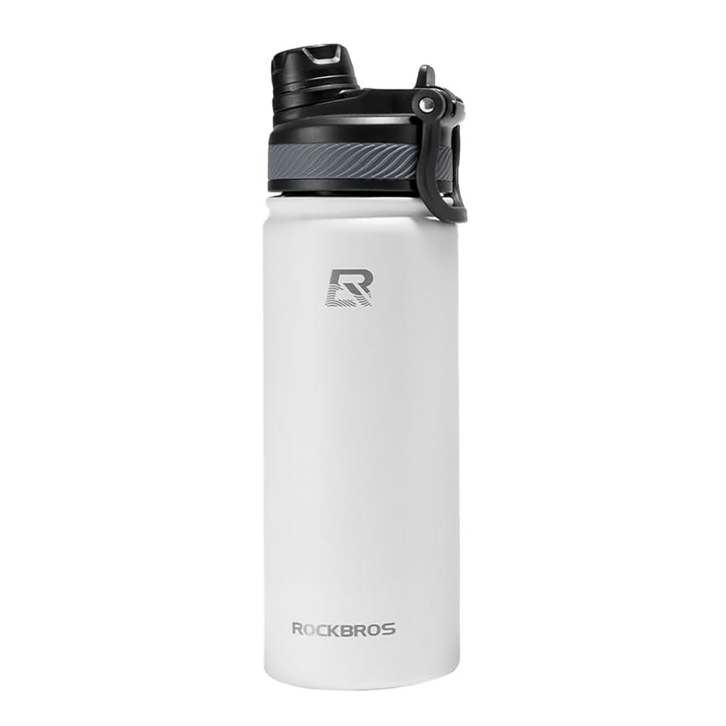 Thermal bicycle bottle for drinks 530 ml white