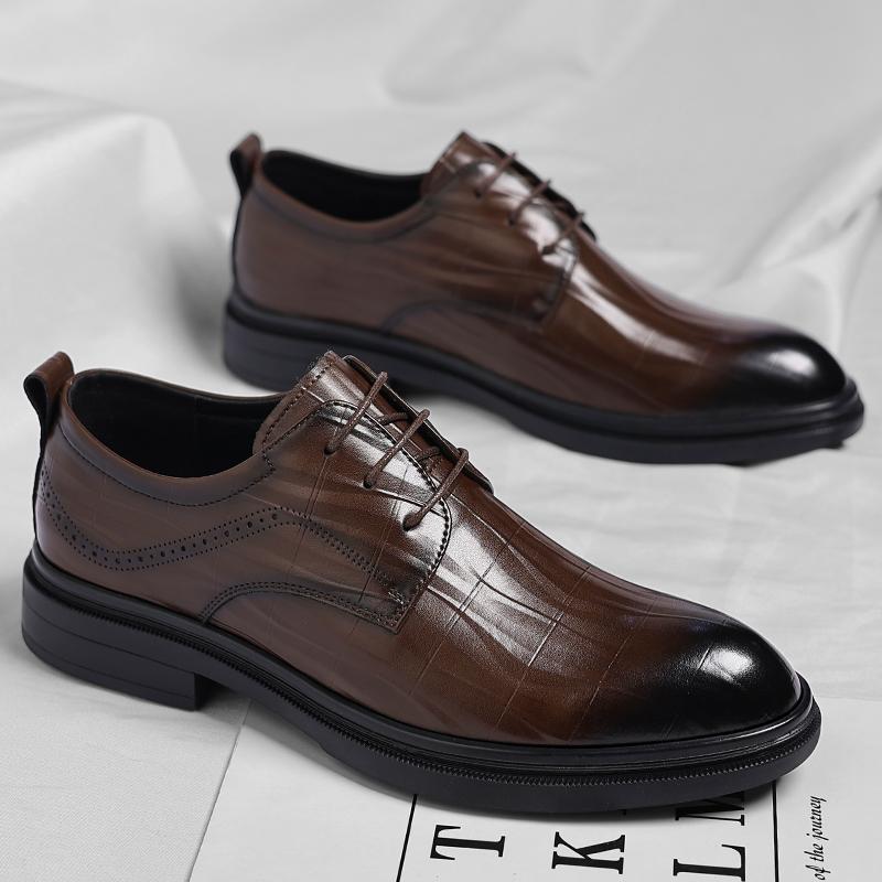 Wedding Formal Oxfords Shoes Business Casual Office Shoes for Men Classic Pointy Men's Business Shoes Comfy Male Derby Footwear