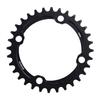 32Celsius34Celsius36Celsius38T BCD 104 Mountain Bike Steel Single Crank Chain   Repair Parts (Black 32T)