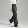 Tangshi Women's Split Slimming High-Waist Straight-Leg Pants
