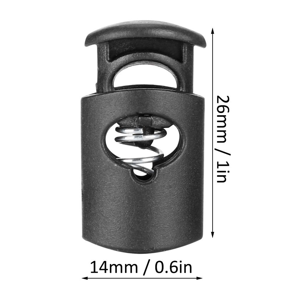 300pcs Spring Loaded Spring Cord Locks Drawstring Toggle Stoppers For Clothing Adjustments
