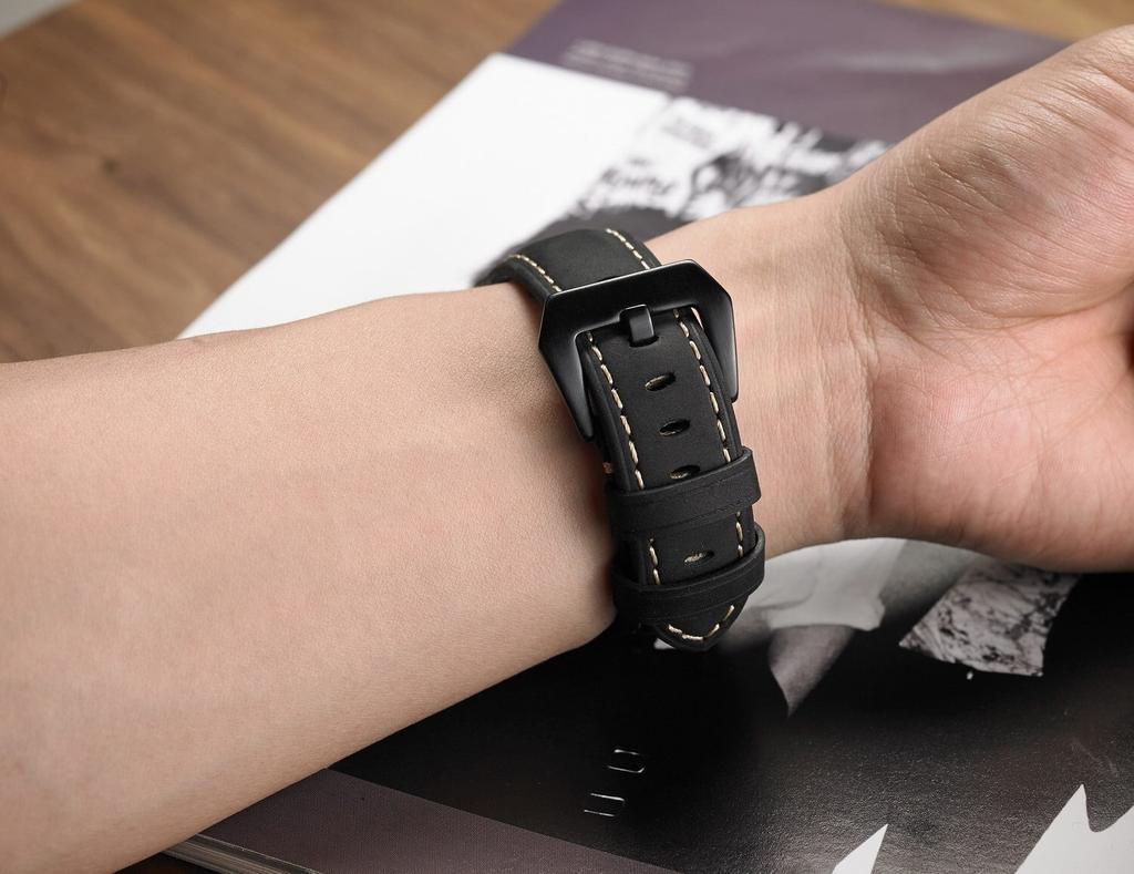 Genuine Leather Strap for HONOR Watch GS 3i Pro Band for MagicWatch 2 46mm 42mm ES Vintage Cowhide Watchband