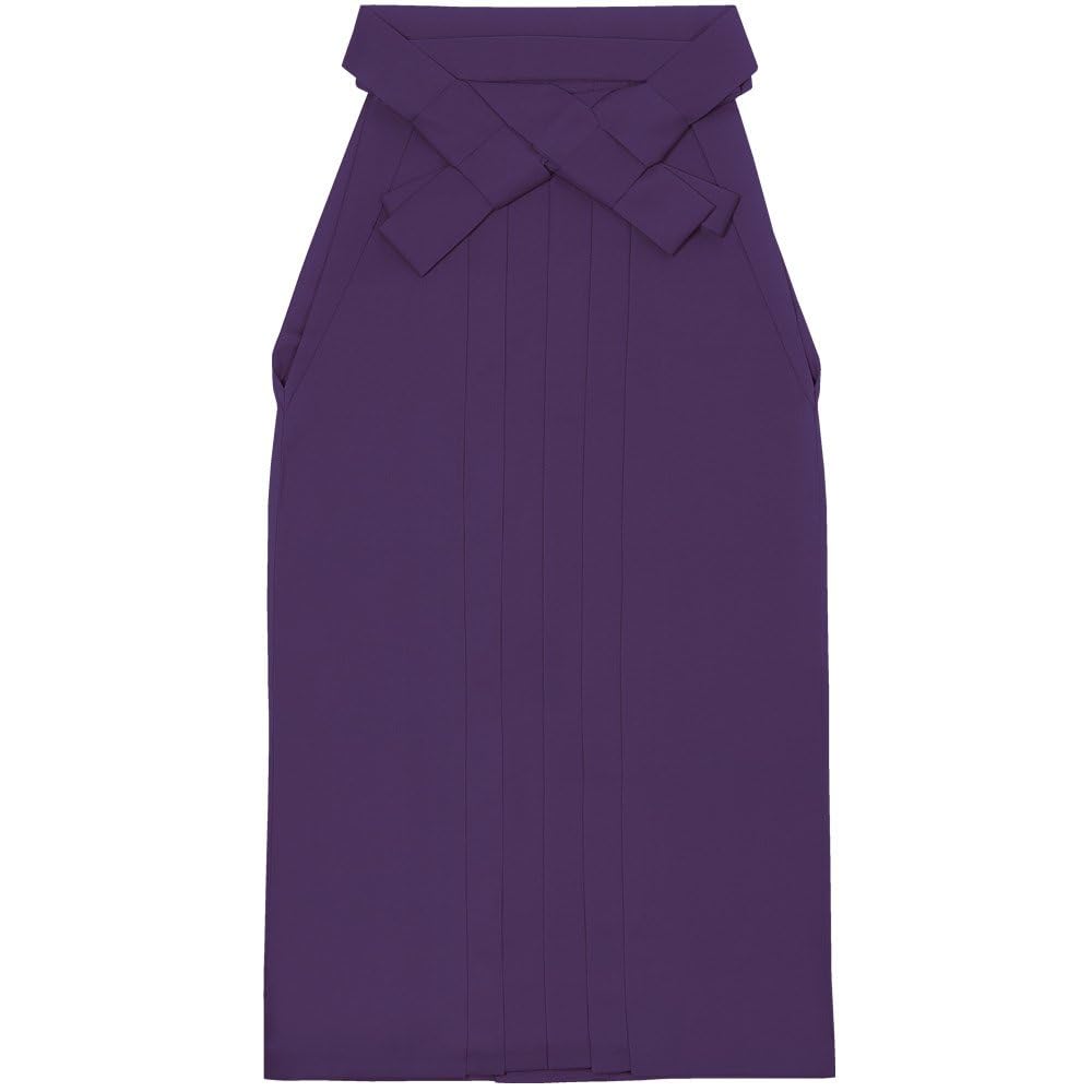 Хакама однотонная, одинарная, для девочек [KYOETSU] (Темно-фиолетовый, 60см)