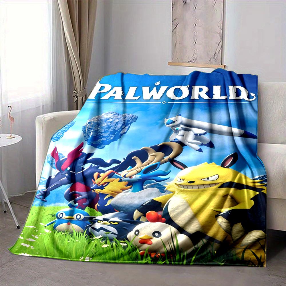 1Pc Palworld Creatures Adventure Blanket Soft And Comfortable Casual Warm Camping Travel Christmas Halloween Xmas Gift M924357