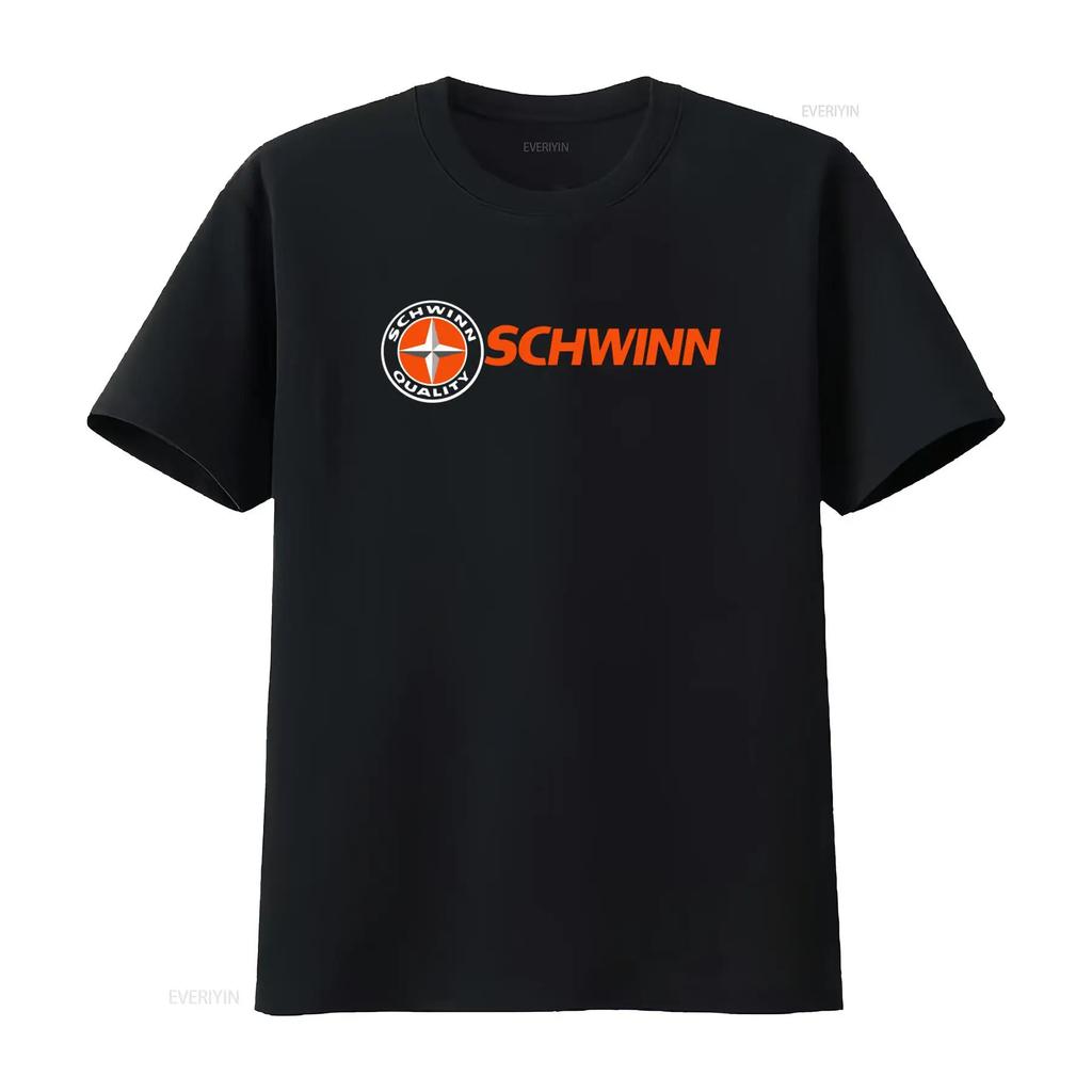 SCHWINN Bicycle Logo Black Sport Grey White Navy Red T Shirt S 5XL Premium Quality Print Breat