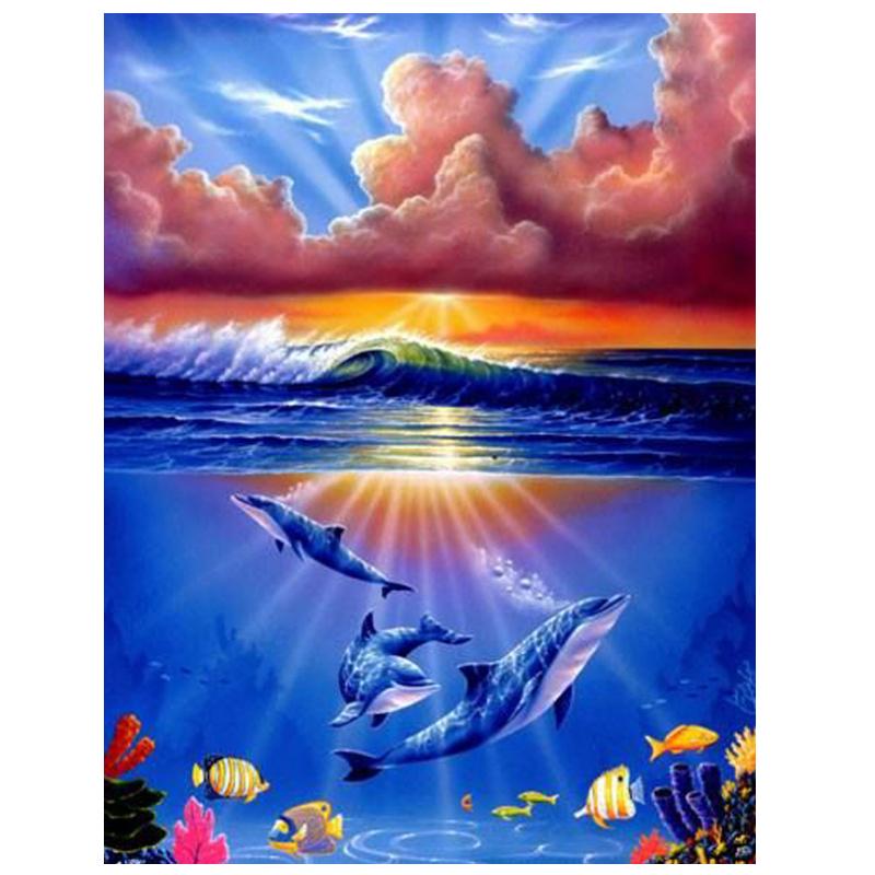 Алмазная вышивка Пейзаж Алмазная картина 5D Новые поступления Вышивка крестиком Алмазная вышивка Стразы Живопись