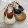 Summer Popular PU Handbag  Fashion Versatile High-end Texture Single Tote Shoulder Bag  Half Moon Armpit Bag