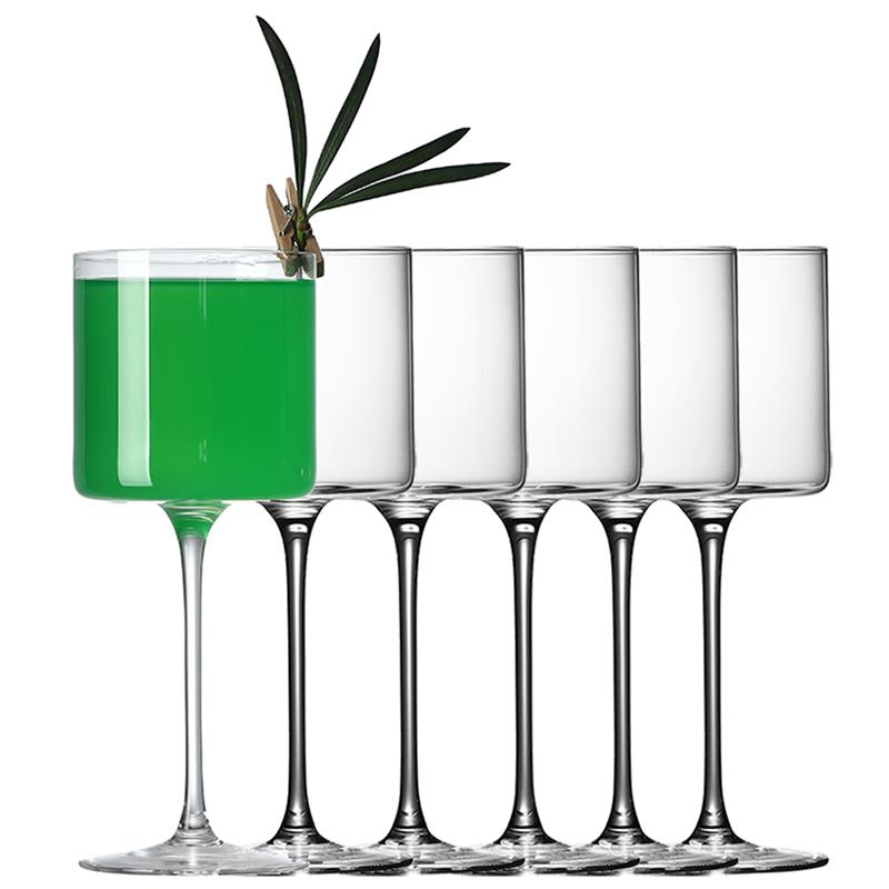 6PCS 220ml Cocktail Glasses Martini Glass Set Of 6