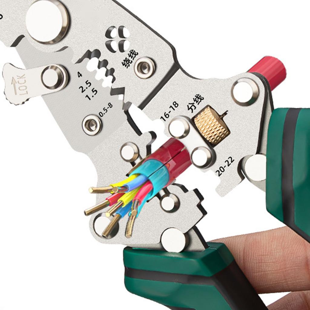 Многофункциональный складной инструмент для зачистки и резки проводов, инструмент для зачистки кабеля, пластик и металл для электриков и любителей DIY