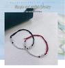Sterling Silver S925 Bamboo Agate Red Rope Bracelet "Bamboo Joy" - Success Charm for Women In Postgraduate Entrance Exam.