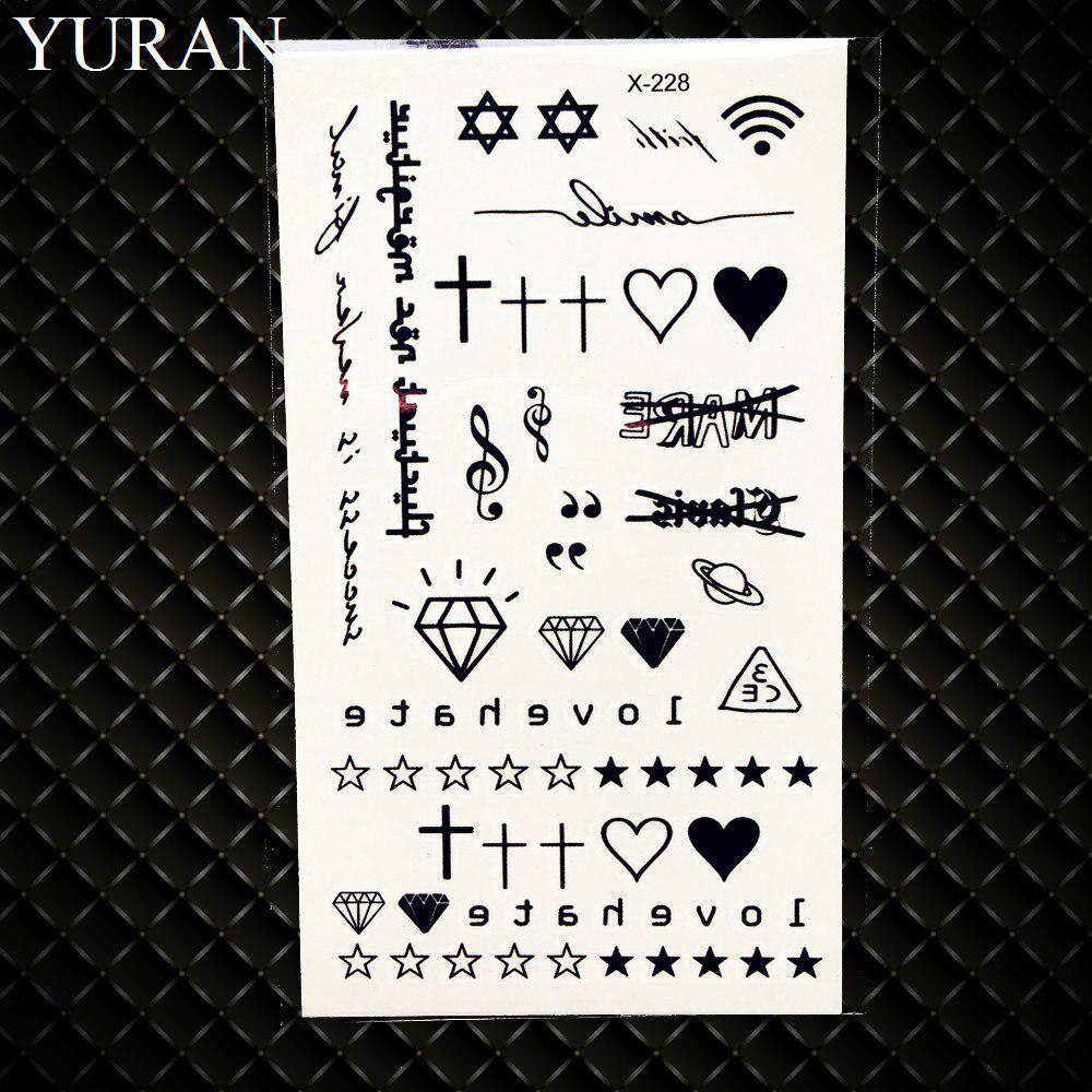 Временное тату водостойкие наклейки на тело