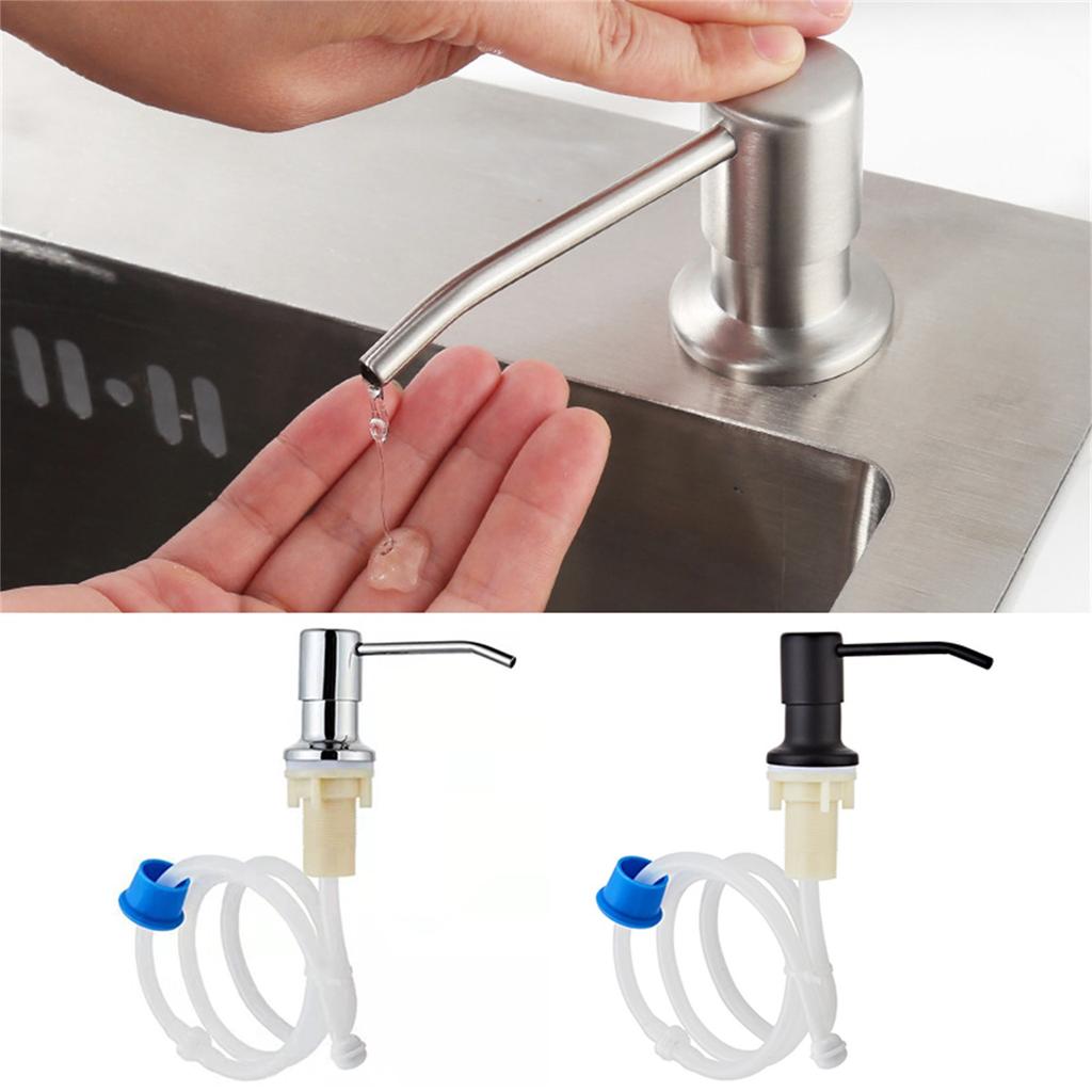 45-дюймовый дозатор мыла для кухни из нержавеющей стали для рук, бутылка для жидкости, комплект трубок