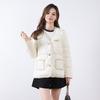 Feather 90 New National Standard White Duck Down Jacket Winter Rhombus Warm Loose Down Jacket Women