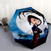 1pc Coraline (7) Umbrella, Sun Protection, And UV Shielding. It Has Eight Sturdy Ribs for Outdoor Use And Perfect Gift