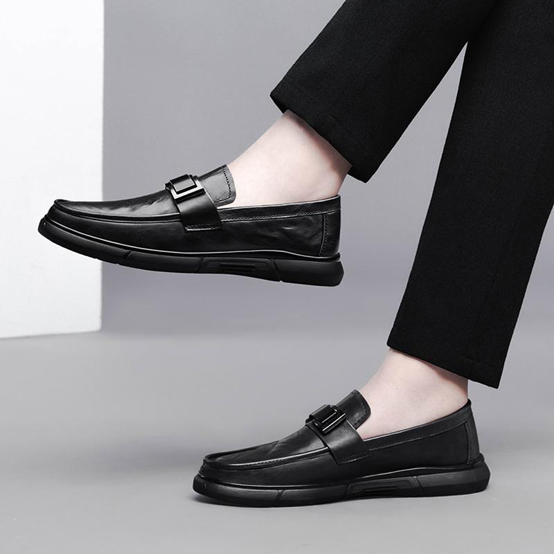 Модные мокасины из натуральной кожи, мужская обувь, высококачественная мужская деловая обувь, итальянская обувь ручной работы, слипоны, мужская повседневная обувь