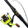 Fishing Rod Reel Set Telescopic Spinning Rod with 12BB Smooth Fishing Reel Portable Fishing Rod Set