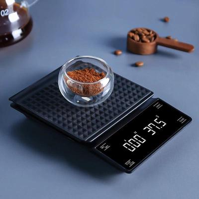 Кофейные весы с таймером 0,1 г/3 кг Высокоточные ЖК-дисплей Электронные весы для пуровера, капельного кофе, эспрессо Кухонные весы для кулинарии, выпечки, цифровые весы для взвешивания продуктов