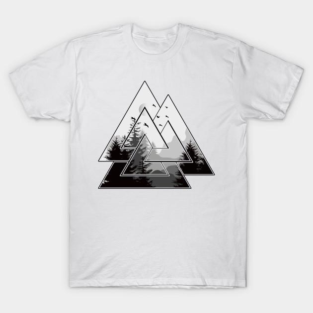 Футболка женская Valknut Symbol Harajuku Print Kawaii футболка летняя с коротким рукавом женская футболка топ футболка