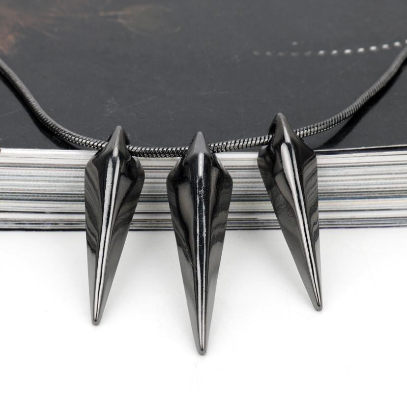 Collectible Black Panther Necklace Pendant With Alloy Material For Fans Gift And