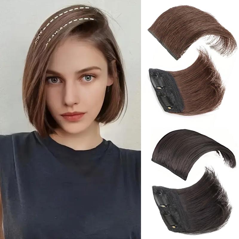 MISSQUEEN Синтетические прямые клипсы для наращивания волос, истончение волос, темно-коричневые невидимые накладные волосы, добавляющие объем волосам для женщин, ежедневное использование