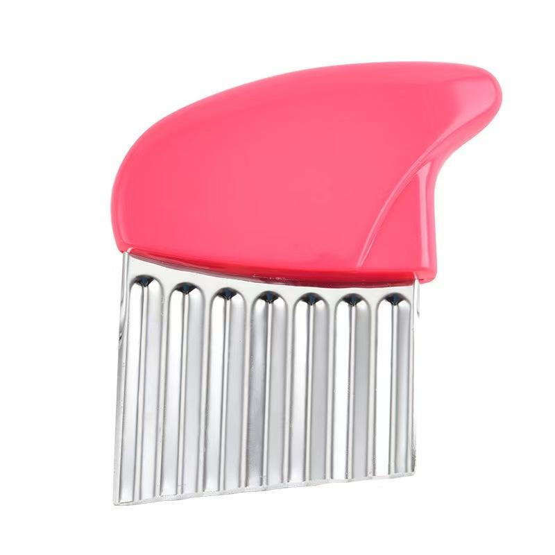 1 шт. Волнистый нож для нарезки лука и картофеля, рифленый нож для салата и картофеля фри, нож для нарезки картофельных долек, кухонные гаджеты