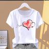 (Asian Size) Women's Top Short Sleeve T-shirts Sweet Trend Cute 90s Fashion T Clothing Print Female Casual Graphic Tee