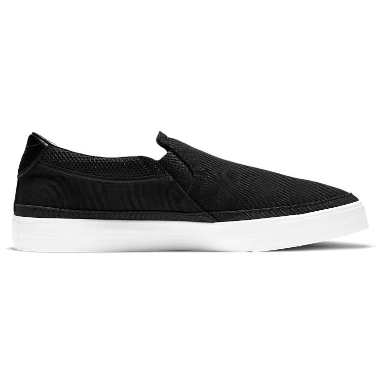 Nike Court Legacy Slip-On Черно-белые женские кроссовки Платиновый оттенок CW6540-002