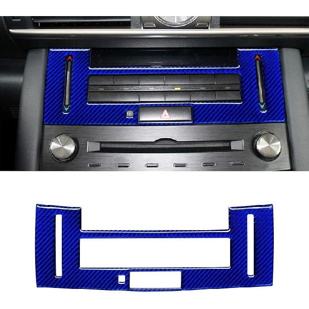 Compatible with Center Console Air Conditioning Button Panel Cover Sticker Carbon Fiber Interior Accessories for Lexus Is 2013 2014 2015 2016 2017