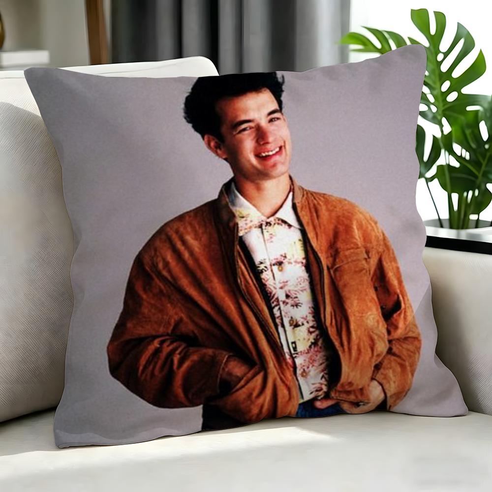 Actor Tom Hanks Cushion Cover Cushion Cover Set 4Pcs 50X50 45X45 40X40 Pillowcase Decorative Sofa Home Decor