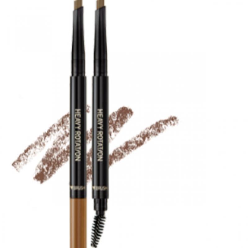 Kisme [1+1] Карандаш для бровей Kisme Heavy Rotation Hard Edge, ограниченный выпуск [Проект 1+1] Нет. 2 Натуральный Коричневый
