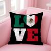 Mexico MEX flag Cushion Cover EcoFriendly Odorless Healthy Pillowcase Soft  Comfortable KidSafe No Filling