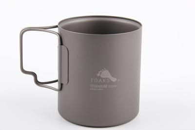 Двустенная титановая кружка TOAKS (370 мл/450 мл)