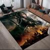 Hobbit Characters Anti-Slip Floor Mat, Rectangular Carpet for Home Living Room Decor