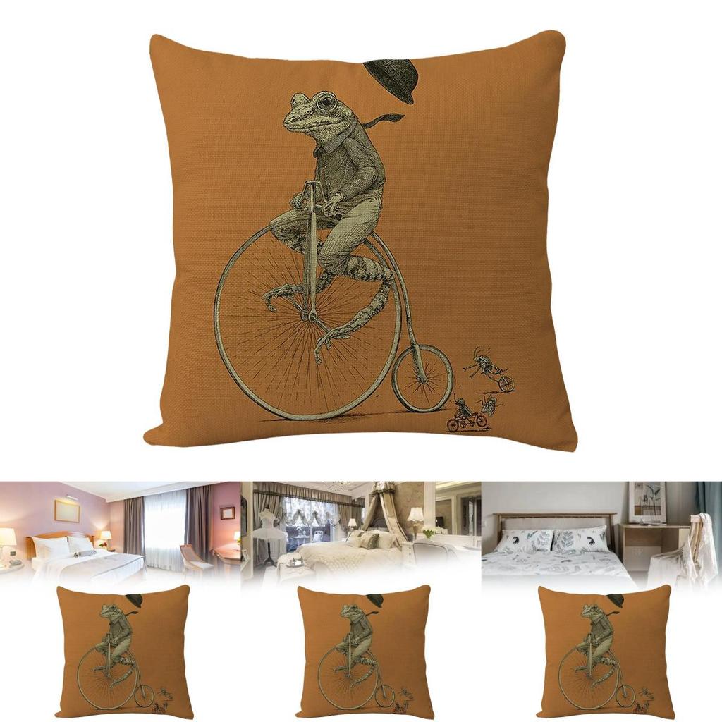 Животное Мультяшная Зебра Льняная Наволочка Для Дивана Декор 45х45см