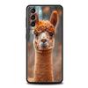 Kawaii Alpaca lovely Phone Case For Samsung Galaxy S24 S23 S22 S20 Ultra S21 FE 5G S10 S9 Plus S10E S8 Soft Silicone Cover